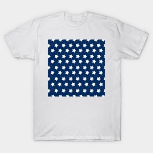 Shining navy and white stars T-Shirt